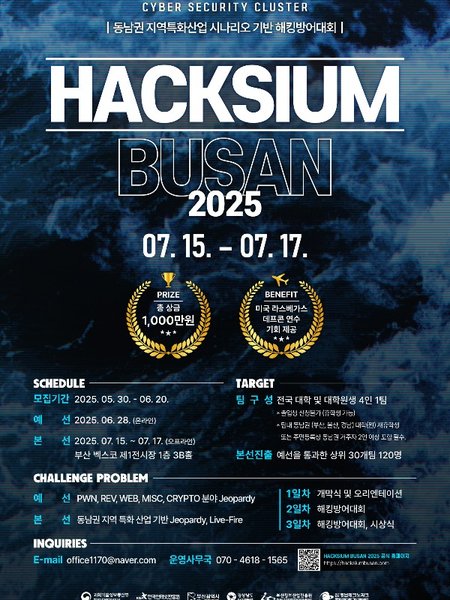 2025 HACKSIUM BUSAN 포스터