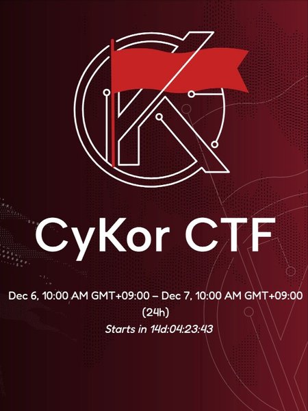 CyKor CTF 포스터